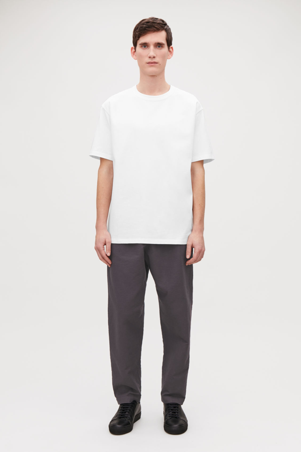 Cos Loose-fit Organic-cotton T-shirt In White | ModeSens