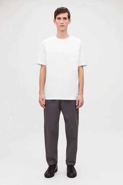 Cos Loose-fit Organic-cotton T-shirt In White