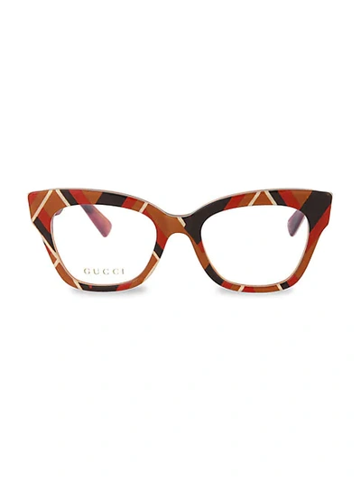 Gucci 49mm Optical Glasses In Multicolor