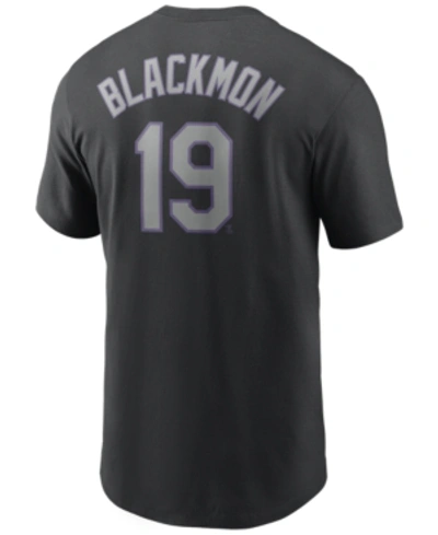 Nike Men's Charlie Blackmon Colorado Rockies Name And Number Player T-shirt