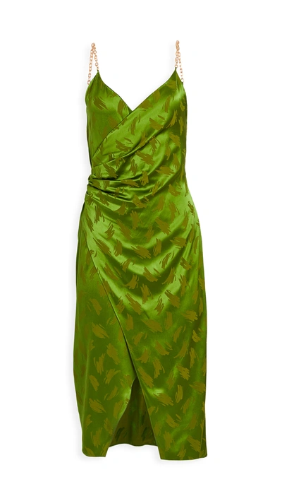 Ronny Kobo Talia Dress In Leaf