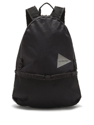 And Wander X-pac Ripstop And Mesh Backpack In Black