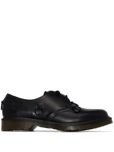 Raf Simons X Dr. Martens 1461 Lace-up Leather Derby Boots In Black