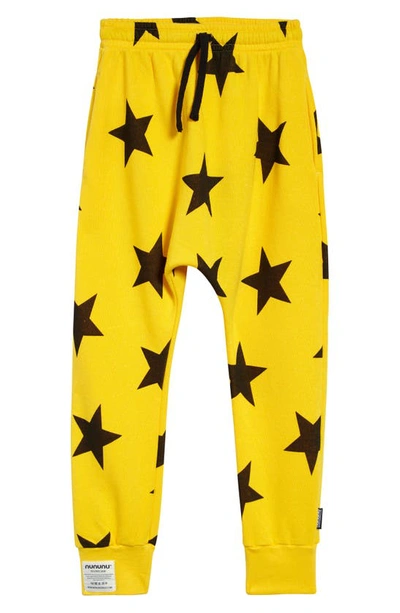 Nununu Boys' Star Baggy Pants - Little Kid In Yellow