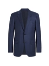 Ermenegildo Zegna Men's Trofeo Pinstripe Wool Suit Jacket In Blue