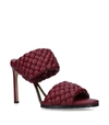 Bottega Veneta Women's Bv Curve Leather Mules In Bordeaux