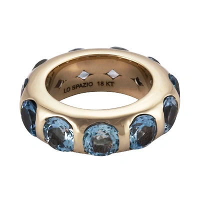Lo Spazio Jewelry Lo Spazio Aquamarina Ring In Sea_blue