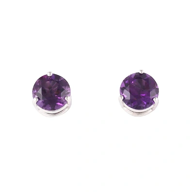 Lo Spazio Jewelry Lo Spazio Amethyst Earrings In Purple