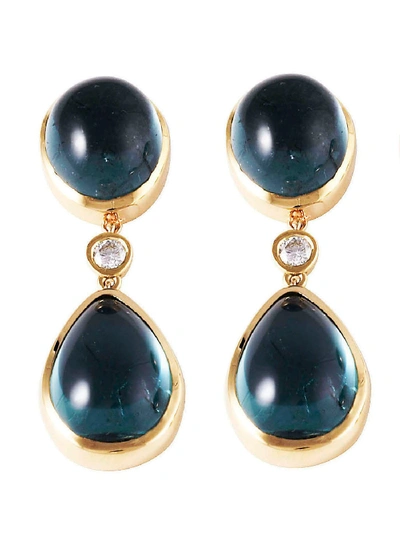 Lo Spazio Jewelry Lo Spazio Eden Rock Blu Earrings In Blue