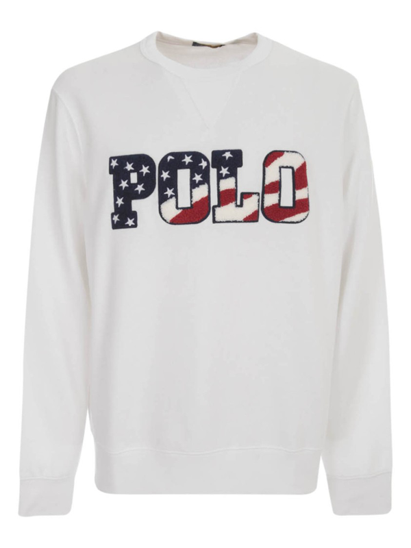 Polo Ralph Lauren Hooded Sweatshirt American Flag In White | ModeSens