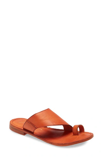 Free People Sant Antoni Sandal In Coral Leather