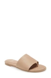 Eileen Fisher Edge Slide Sandal In Barley Leather