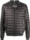 Herno Quilted Bomber Jacket In Grey