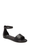 Eileen Fisher Escape Sandal In Black Leather