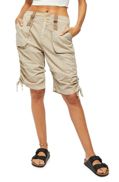 Free People Cassidy Cargo Shorts In Calm Sand
