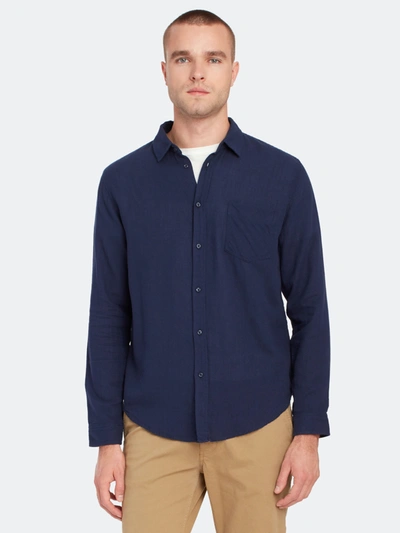 Rails Men's Wyatt Solid Cotton Sport Shirt In Indigo