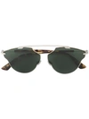 Dior So Real Pop Green Sunglasses In Metallic