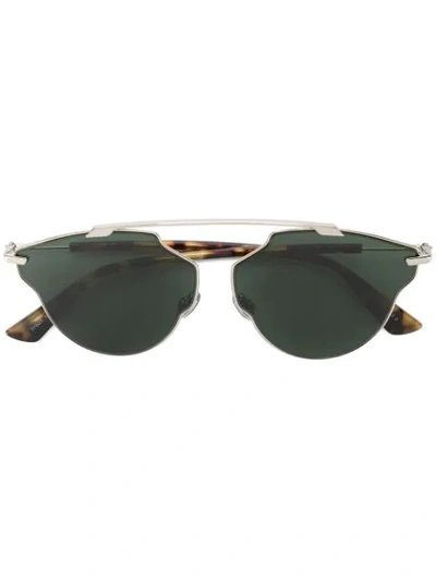 Dior So Real Pop Green Sunglasses In Metallic