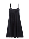 Hanro Juliet Pleated Cotton-jersey Nightdress In Black