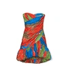 Tory Burch Silk Mini Party Dress In Painted Geo