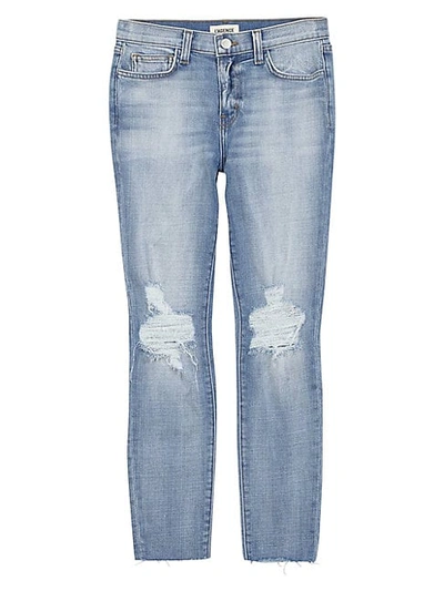 L Agence Women's El Matador Slim-fit Destroy Crop Jeans In Dry Ice