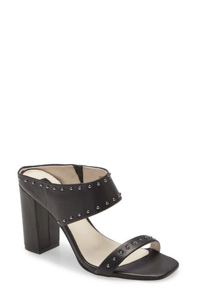 Sanctuary Spears Two Piece Mules Women's Shoes In Black Leather