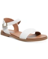 Steve Madden Dina Flat Sandals In White