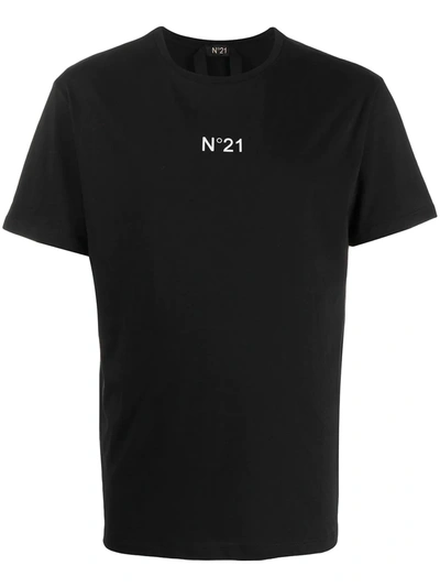 N°21 Logo-printed T-shirt In Black