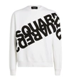 Dsquared2 Mirrored Logo Sweatshirt In White