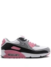 Nike Air Max 90 ''rose Pink'' Sneakers In White/particle Grey/light Smoke Grey