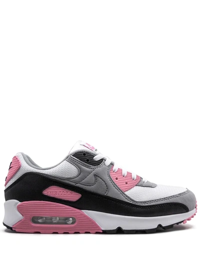 Nike Air Max 90 ''rose Pink'' Sneakers In White/particle Grey/light Smoke Grey