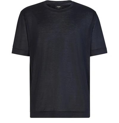 Fendi Short Sleeve T-shirt In Noir