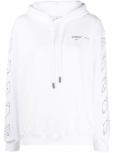 Off-white Puzzle Arrows Hoodie In White