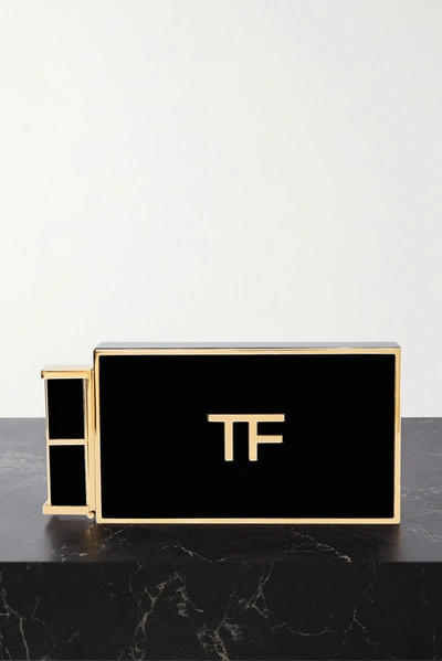 Tom Ford Lipstick Small Plexiglas Clutch In Black