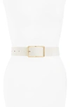 B-low The Belt Milla Leather Belt In Gesso/ Gold