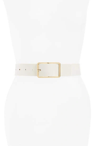 B-low The Belt Milla Leather Belt In Gesso/ Gold