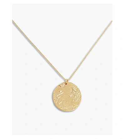 Alighieri Lion 24-carat Gold-plated Bronze Necklace