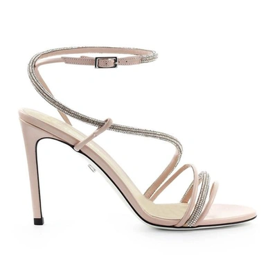 Greymer Grey Mer Fiji Campari Pink Rhinestone Sandal