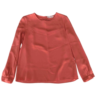 Pre-owned Le Sarte Pettegole Silk Blouse In Red