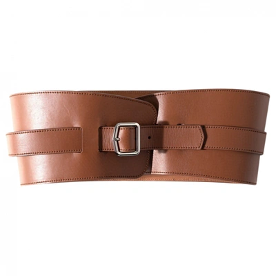 Pre-owned Loro Piana Leather Belt In Camel