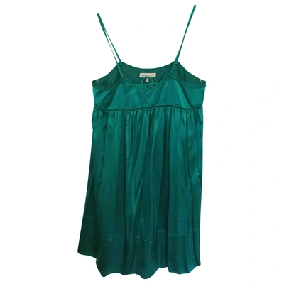 Pre-owned See By Chloé Silk Mini Dress In Green