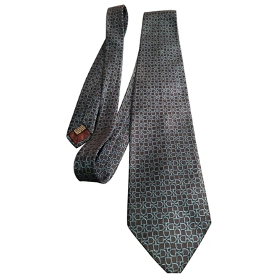 Pre-owned Lancel Silk Tie In Blue