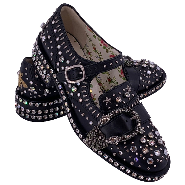 gucci queercore leather flats