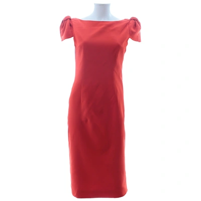 Pre-owned Giambattista Valli Silk Mid-length Dress In Red