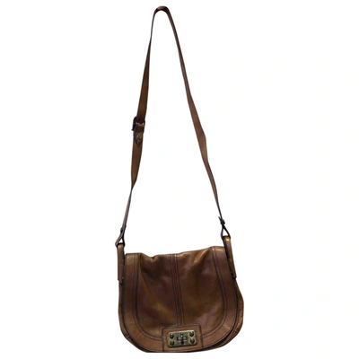 Pre-owned Fossil Leather Handbag In Brown