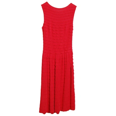Pre-owned Dior Mid-length Dress In Red