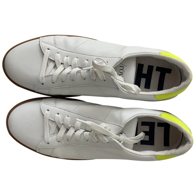 Pre-owned Rov Leather Trainers In White