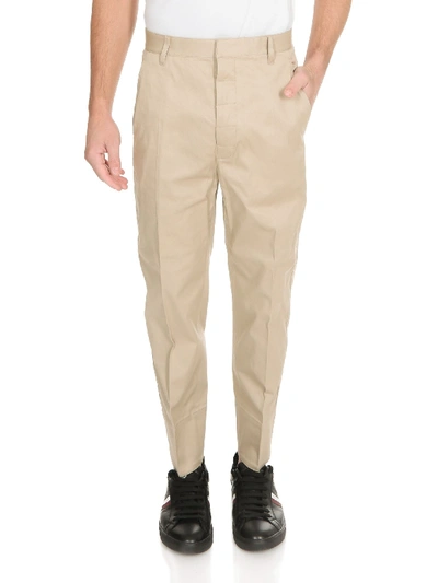 Dsquared2 Twill Pants In Beige