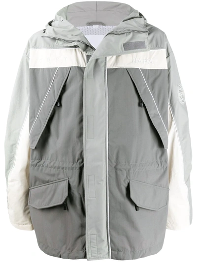 Napa By Martine Rose Epoch Grey Colour-block Shell Jacket