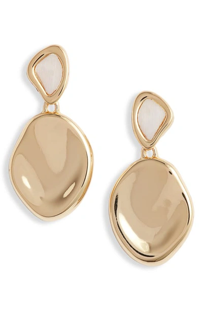 Jenny Bird Catalina 14kt Gold-dipped Drop Earrings In High Polish Gold